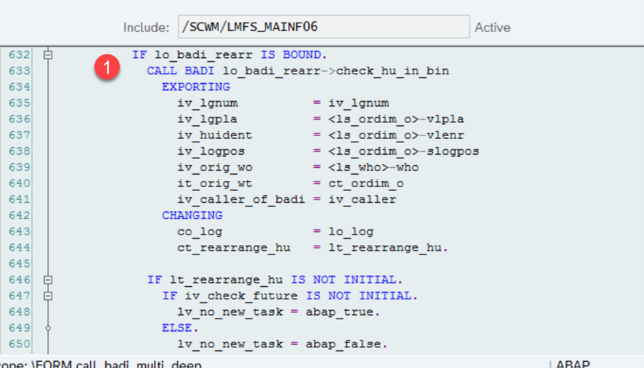 SAP EWM MFS rearrange multi-depth 13